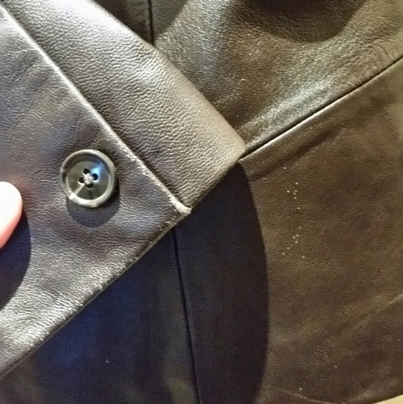 Jaclyn Smith Classic brown leather blazer - Picture 5 of 7